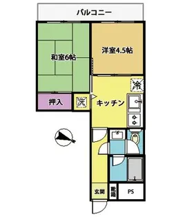 恭和コーポ平井【3階】の間取り