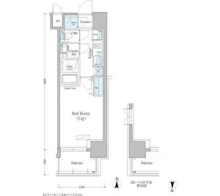 アーバネックス深川住吉【4階】の間取り