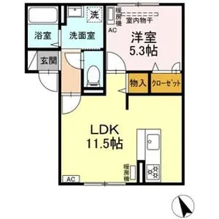 with sky K【1階】の間取り