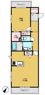 パーレセント【2階】の間取り