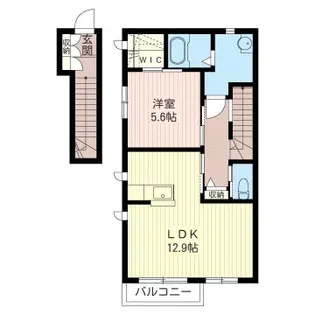 シャルムドルフB【2階】の間取り