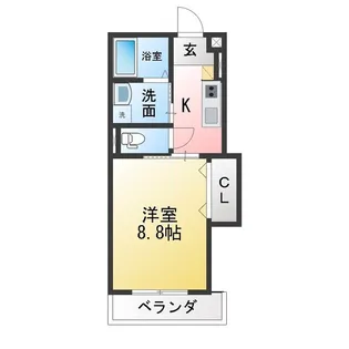Casa De RolII(カーサデロア2)【3階】の間取り