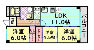 ブランミュール陶器【1階】の間取り