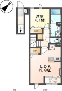 ビションフリーゼII【2階】の間取り