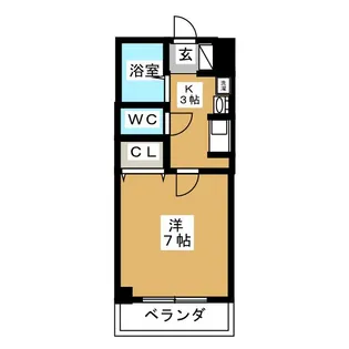 エクセルハイム【4階】の間取り