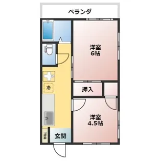 第一岸マンション【4階】の間取り