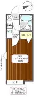 シャンブル綾瀬J【1階】の間取り