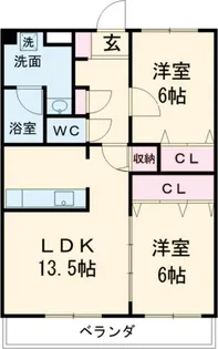 WingBird伊勢崎【3階】の間取り