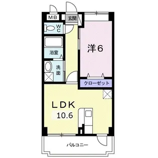 ヒルズ・浩【3階】の間取り