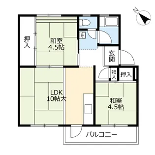 UR徳力【4階】の間取り
