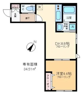 Latoria(ラトリア)【1階】の間取り