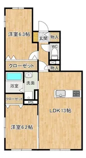エスペランサ【3階】の間取り