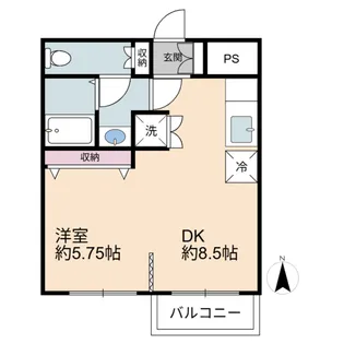 ウィンベルデュエット草加【2階】の間取り