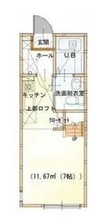 ハーミットクラブハウス石川町【2階】の間取り