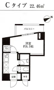 レジディア東品川【7階】の間取り