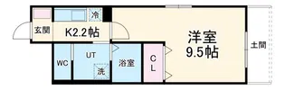 スブルース・ヴィラ【1階】の間取り