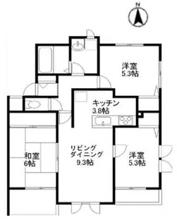 ハイランドグリーン池尻A【2階】の間取り