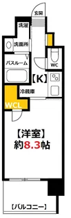 LE PONT DE CIEL NISHIKASUMICHO【4階】の間取り
