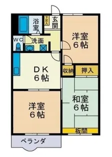 アイビーセフィラ三田弐番館【2階】の間取り