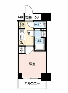 GENOVIA阪東橋IIskygarden【10階】の間取り