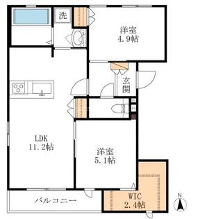 Brown Wing【3階】の間取り
