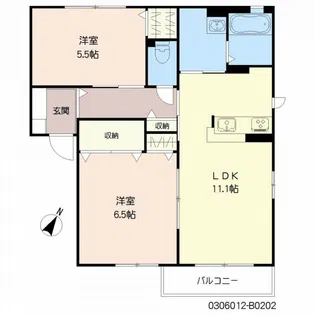 スクーデリア2006 B棟【2階】の間取り
