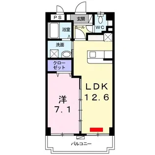 シャトレイユ ミオ【4階】の間取り