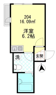シャンテ四ツ木駅前【2階】の間取り
