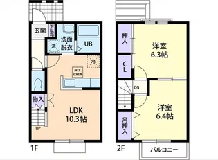 カーサフェリーチェ【2階】の間取り