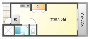 ルミエール山手【2階】の間取り