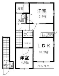 群馬県渋川市北橘町真壁【アパート】の間取り