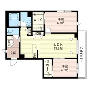 ウインズフォレスト【3階】の間取り