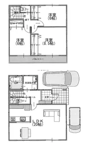 静岡県静岡市葵区銭座町【一戸建】の間取り