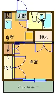 ストークヴィラISOBE【2階】の間取り