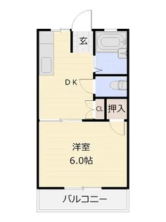 コーポノーブルB【1階】の間取り