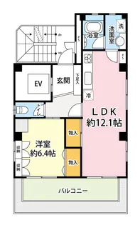 玉造ビル【7階】の間取り