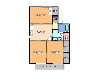 ニュードリームハイツA【2階】の間取り