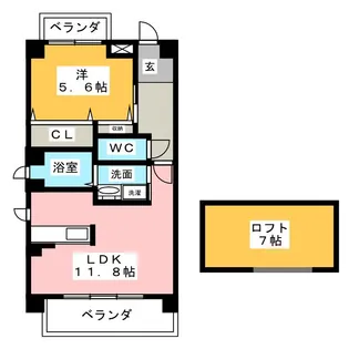 ルミナスサンノバク【3階】の間取り