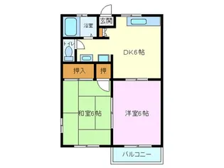 静岡県三島市富士ビレッジ【アパート】の間取り