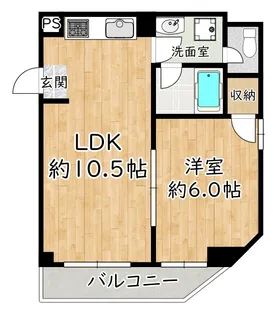 アトラスハイツ姫島【1階】の間取り