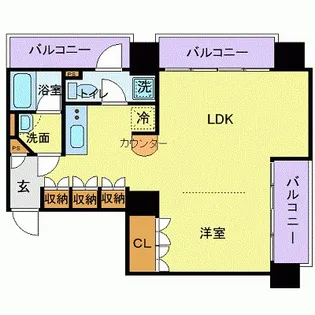 フロリスオーランティウム3【6階】の間取り