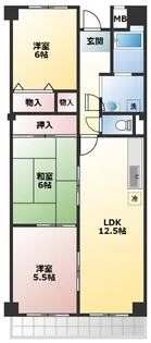 ライフアップハイツ【4階】の間取り
