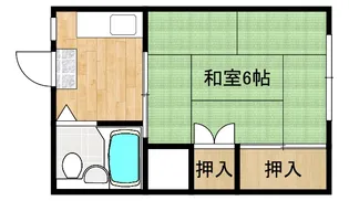 倉本コーポ3【2階】の間取り