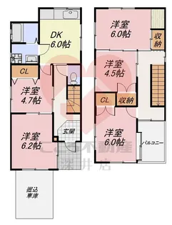 大阪府枚方市津田元町3【一戸建】の間取り
