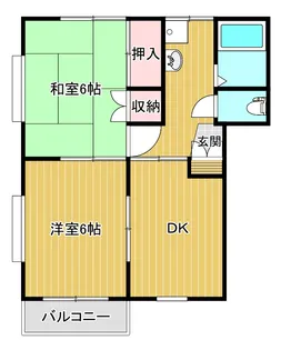 カーサM B棟【1階】の間取り