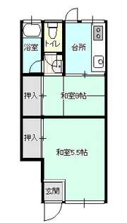 レトロ荘【1階】の間取り