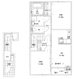 trefleII【2階】の間取り