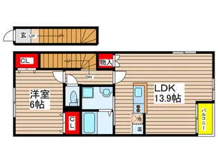 瑞穂ヶ丘ビリーブ館【2階】の間取り
