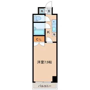 シャングリラ八幡【1階】の間取り