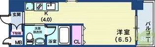 ライフデザイン三宮東【3階】の間取り